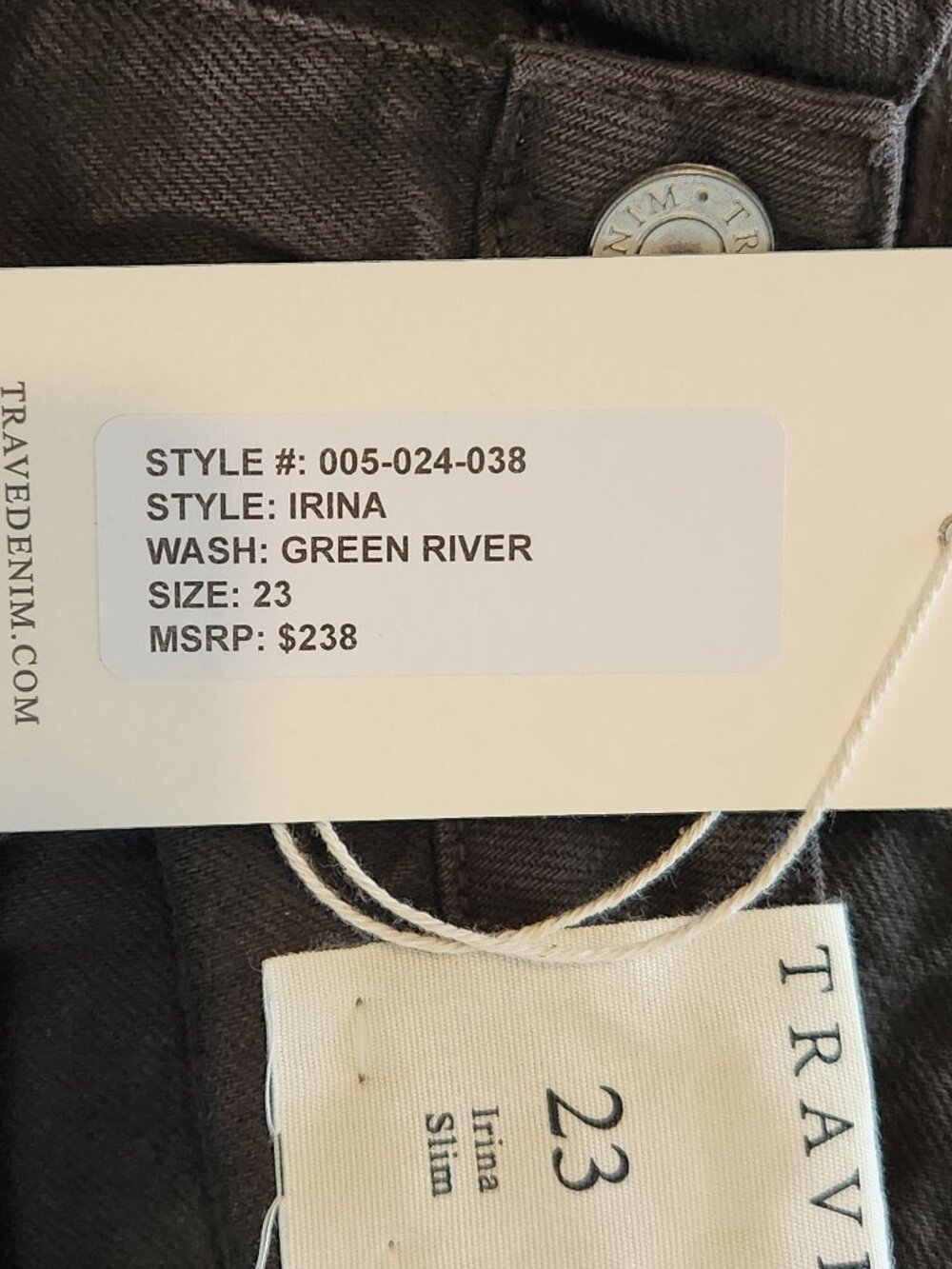TRAVE Irina Slim Women's Jeans -Sz 23 - NEW NWT - Picture 5 of 5